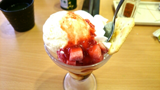 かっぱ寿司のパフェ